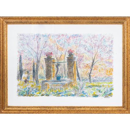 MICHELE CASCELLA, Litografia a colori