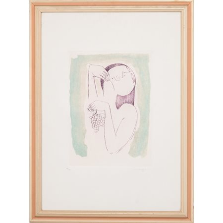 GIUSEPPE MIGNECO, Acquaforte, acquatinta a colori