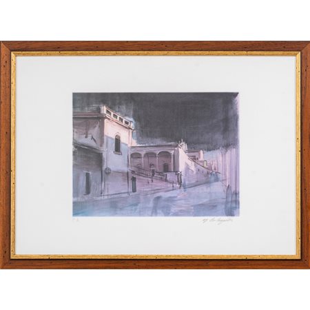 GIOVANNI LA COGNATA, Litografia a colori