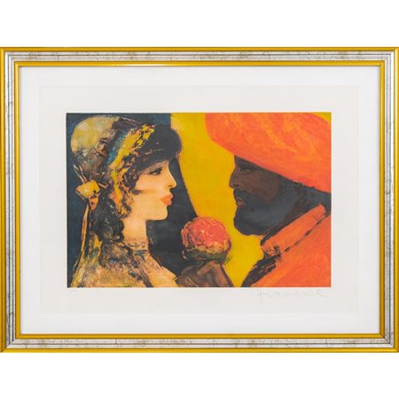 SALVATORE FIUME, Litografia a colori