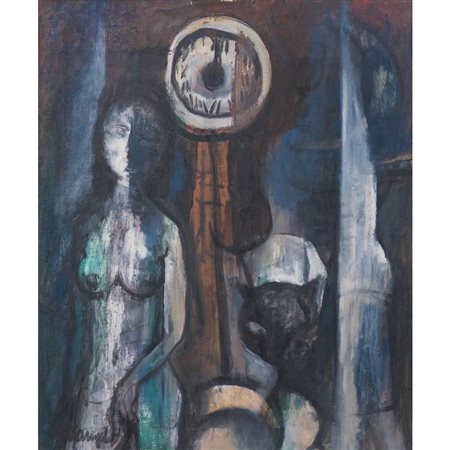 ALFREDO D'ANGELO, Olio su tela