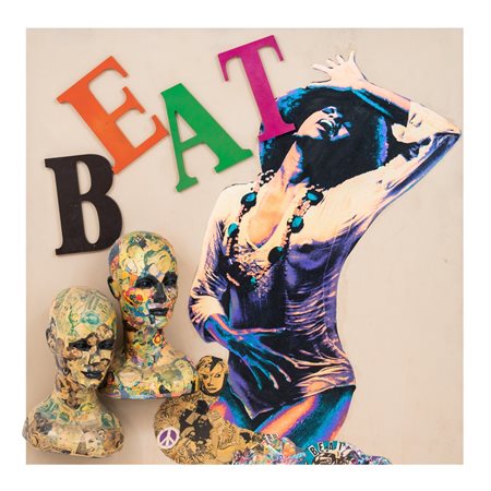 ANONIMO DEL XX SECOLO, Beat, Collage su legno