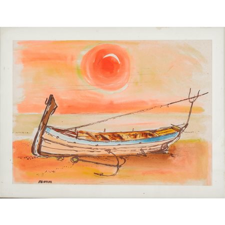 ALDO PECORAINO, Acquarello su carta