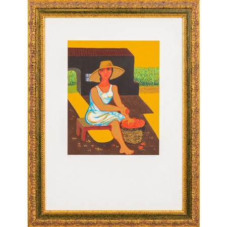 GIUSEPPE MIGNECO, Litografia a colori