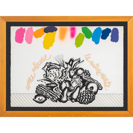 CONCETTO POZZATI, Litografia a colori