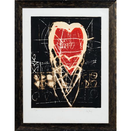 GIORGIO CELIBERTI, Senza titolo, Litografia  a colori