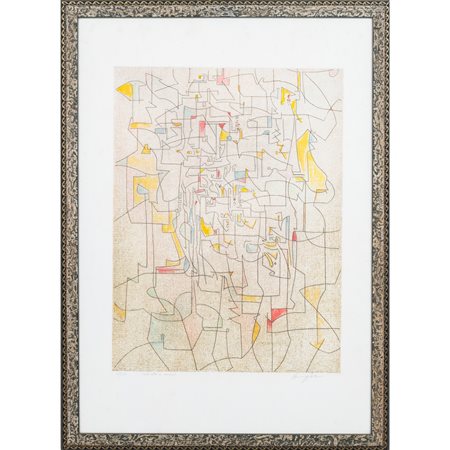 VINCENZO BALSAMO, Senza titolo, Incisione colorata a mano