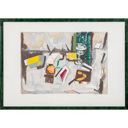 FAUSTO PIRANDELLO, Litografia a colori