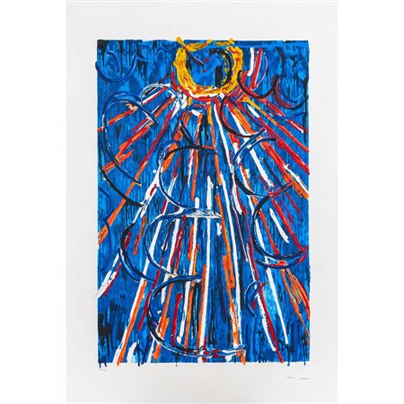 MARIO SCHIFANO, Serigrafia a colori