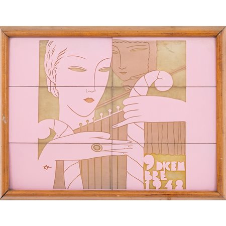 MANIFATTURA ITALIANA DEL XX SECOLO, Pannello decorativo