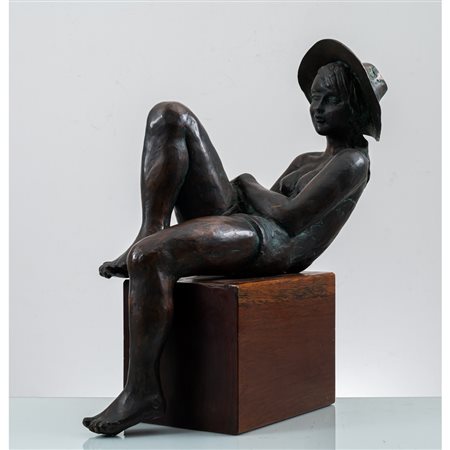 SCULTORE DEL XX SECOLO, Figura femminile, Scultura in bronzo