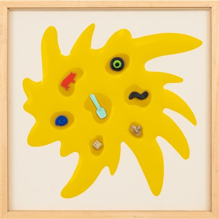 RENZO NUCARA, Legno, carta, colore serigrafico, resine, oggetti