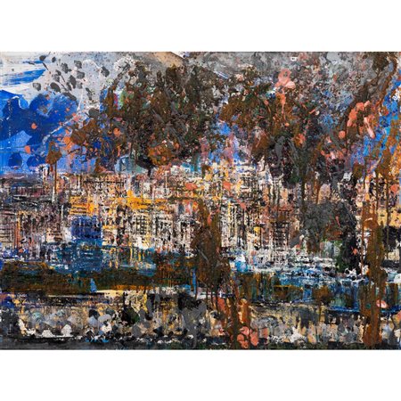 CROCE TARAVELLA, Tecnica mista su tela