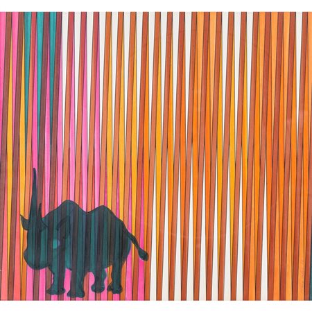 NINO CALOS, Tecnica mista su cartoncino