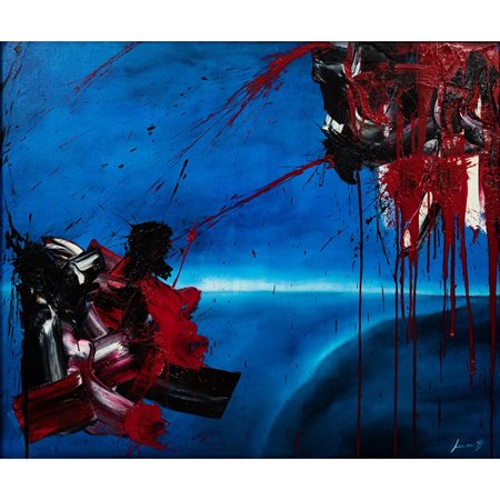 PIERLUIGI DE LUTTI, All'improvviso, Olio su tela