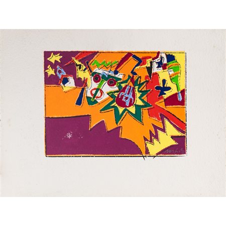 UGO NESPOLO, Olio su carta