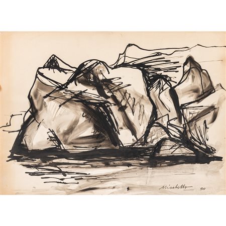 SARO MIRABELLA, Tecnica mista su carta