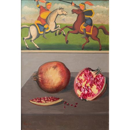 PIPPO RIZZO, Olio su cartone