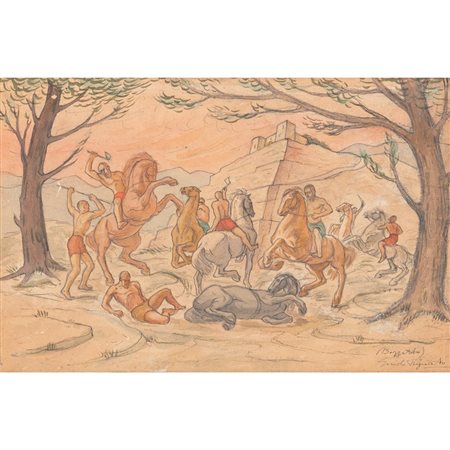 GUIDO PIGNATO, Acquerello su carta