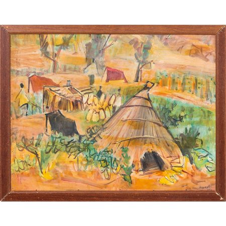 ALFONSO AMORELLI, Olio su masonite