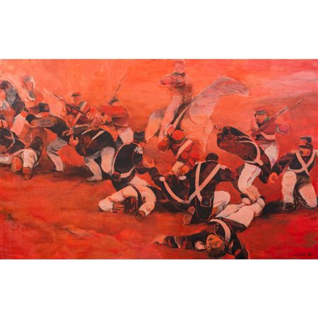 MARIO BARDI, Olio su tela