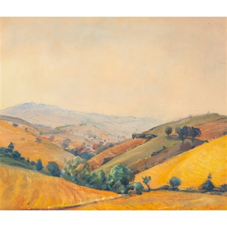 LEA MONETTI, Olio su carta applicato su tela/tavola