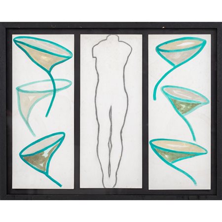 LELLO LOPEZ, Tecnica mista su carta