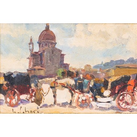 GINO PAOLO GORI, Olio su tavoletta