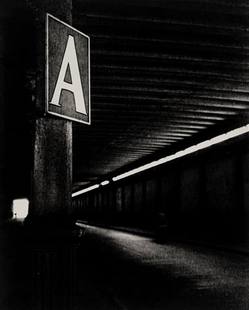 Alfredo Camisa (1927 - 2007)  - Dal ciclo Alfabeto Urbano: A, 1957