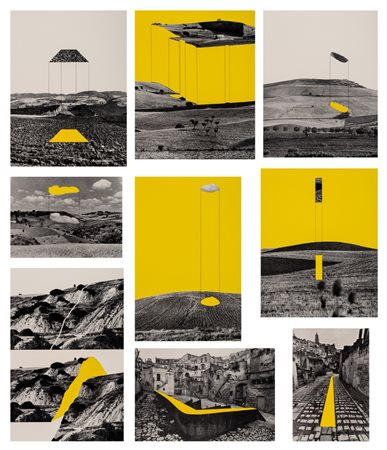 Mario Cresci (1942)  - I fotocollages di paesaggio / La Basilicata, 1973