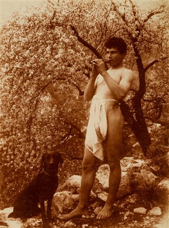 Gaetano D'Agata - Baron Wilhelm von Gloeden (1883 - 1949, 1856 - 1931)  - Senza titolo (Giovane siciliano), 1900s