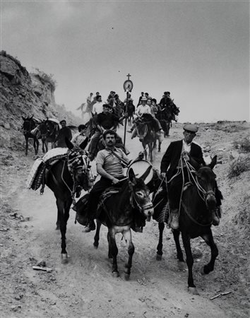 Giuseppe Leone (1936 - 2024)  - Cannedda, Festa di San Antonio, Capizzi, 1980s