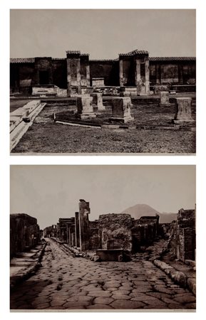 Giorgio Sommer (1834 - 1914)  - Pompei. Strada di Sallustio; Panteon, 1860s/1890s