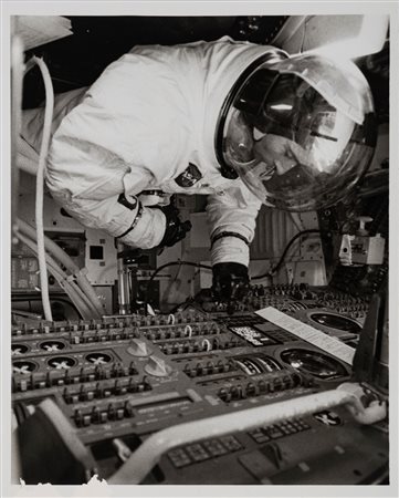 NASA (XX sec.)  - John W. Young, command module simulator excercise, Apollo 10, Cape Kennedy, Florida, 1969