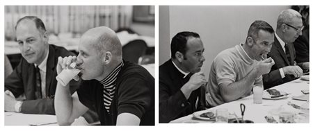 NASA (XX sec.)  - Crew Apollo 10 a colazione, 18 maggio 1969 - Kennedy Space Center, Florida (2 stampe)