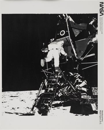 NASA (XX sec.)  - Apollo 11, Astronaut Edwin E. Aldrin Jr. on Lunar Modele, 1969