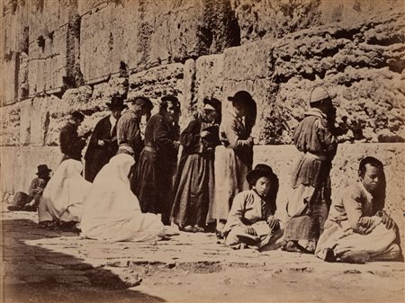 Félix Bonfils (attribuito a) (1831 - 1885)  - Gerusalemme, Muro delle Lamentazioni, 1870s