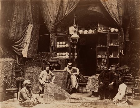Félix Bonfils (attribuito a) (1831 - 1885)  - Senza titolo (Bazar, Cairo), 1870s/1880s