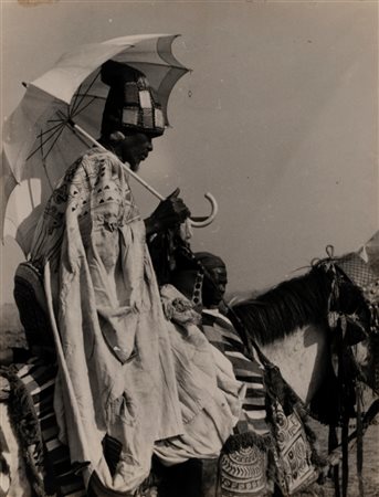 Kurt Lubinski (1899 - 1955)  - The chief of Iende, Northen Togoland, going on a journey, 1940s