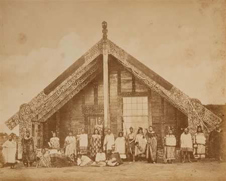 Anonimo - Native Jarved Meeting House, Ohimnemutu, 1870s