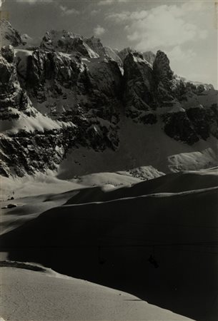 Riccardo Moncalvo (1915 - 2008)  - Gruppo del Sella - Seggiovia del Cir, 1940s