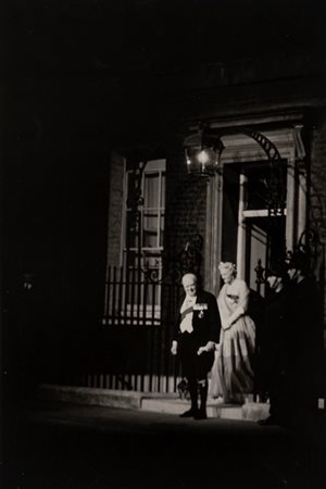 Inge Morath (1923 - 2002)  - Winston and Clementine Churchill, 10 Downing Street, 1955