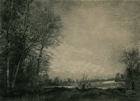Domenico Riccardo Peretti Griva (1882 - 1962)  - Lungo il Po, 1930s/1950s