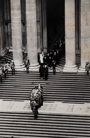George Rodger (1908 - 1995)  - Senza titolo (Funerali di Winston Churchill, Cattedrale di San Paolo), 1865