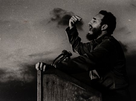 Osvaldo Salas (1914 - 1992)  - Fidel Castro in Santiago de Cuba, 1964