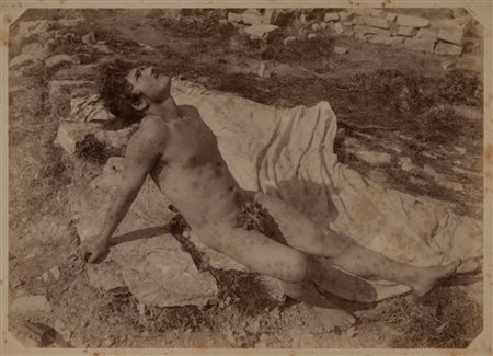 Baron Wilhelm von Gloeden (1856 - 1931)  - Senza titolo (Giovane siciliano), 1900s