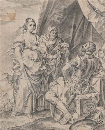 Scuola bolognese del XVIII secolo Giuditta che si presenta alla tenda di...
