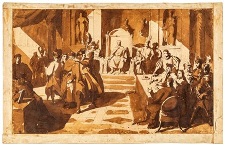 Scuola Italiana del XIX secolo Colombo alla corte di Ferdinando il Cattolico...