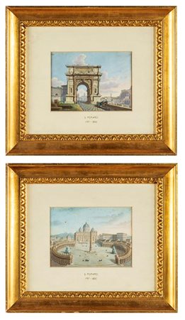 Simone Pomardi Veduta di Piazza San Pietro e la Basilica Vaticana - L'Arco di...