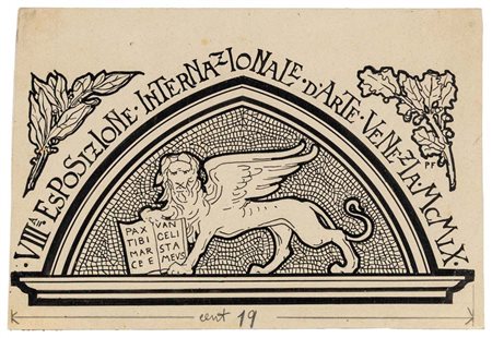 Ferruccio Pasqui Studio per "VIII ESPOSIZIONE INTERNAZIONALE D'ARTE VENEZIA...